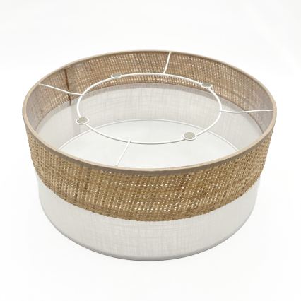 Plafonieră SIRJA DOUBLE BOHO, 2xE14/15W/230V, Ø 35 cm, bej/alb