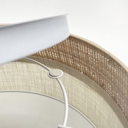 Plafonieră SIRJA DOUBLE BOHO 2xE14/15W/230V Ø 35 cm bej/crem