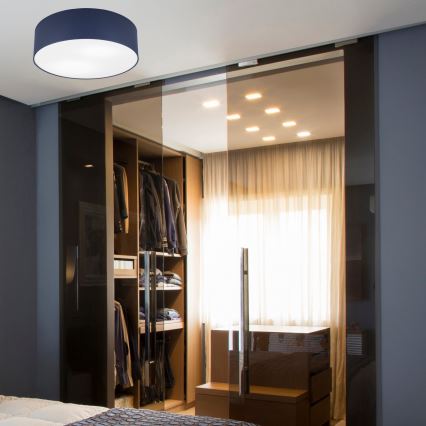 Plafonieră SIRJA PASTEL, 2xE27/15W/230V, Ø 45 cm, albastru închis