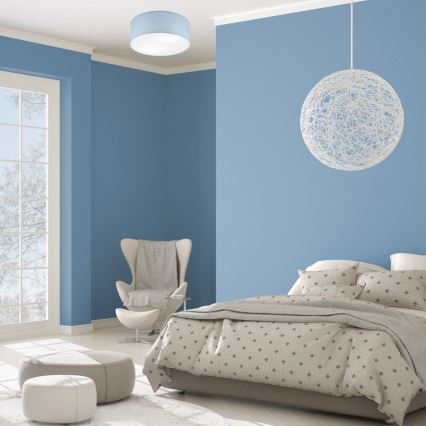 Plafonieră SIRJA PASTEL DOUBLE 2xE27/15W/230V d. 35 cm albastru