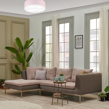 Plafonieră SIRJA PASTEL DOUBLE 4xE27/15W/230V d. 45 cm roz