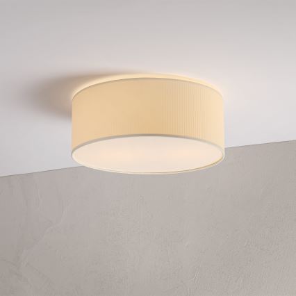 Plafonieră SIRJA PLISADO 2xE27/15W/230V, diametru 35 cm, crem