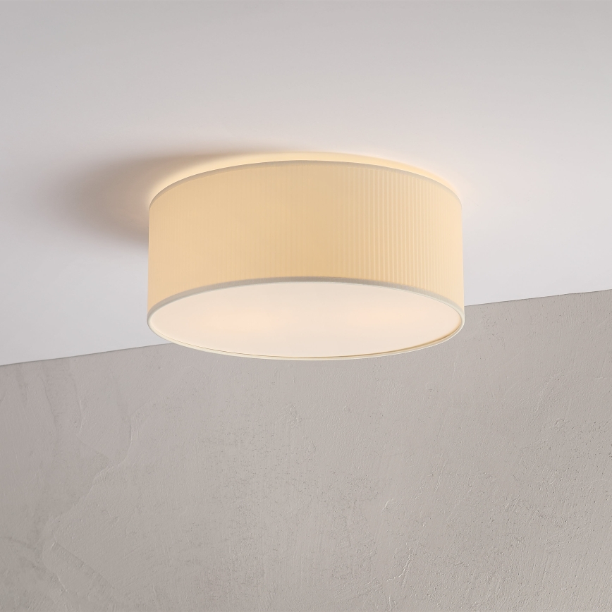 Plafonieră SIRJA PLISADO 2xE27/15W/230V, diametru 35 cm, crem
