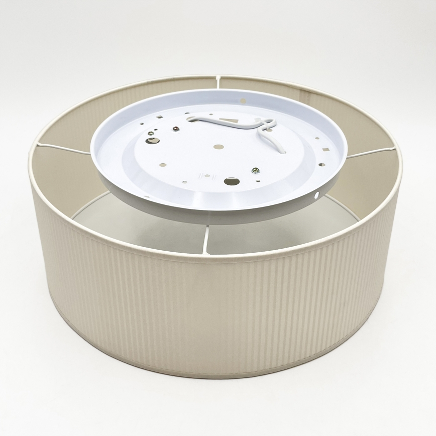 Plafonieră SIRJA PLISADO 2xE27/15W/230V, diametru 35 cm, crem