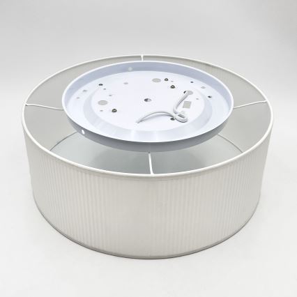 Plafonieră SIRJA PLISADO 2xE27/15W/230V Ø 35 cm albă
