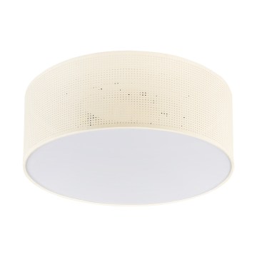 Plafonieră SIRJA PLISADO 2xE27/15W/230V Ø 35 cm crem