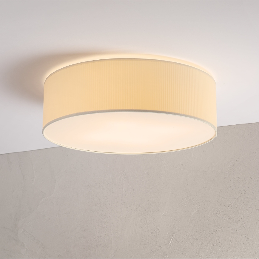 Plafonieră SIRJA PLISADO 4xE27/15W/230V, Ø 45 cm, crem