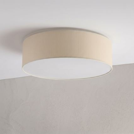 Plafonieră SIRJA PLISADO 4xE27/15W/230V, Ø 45 cm, crem