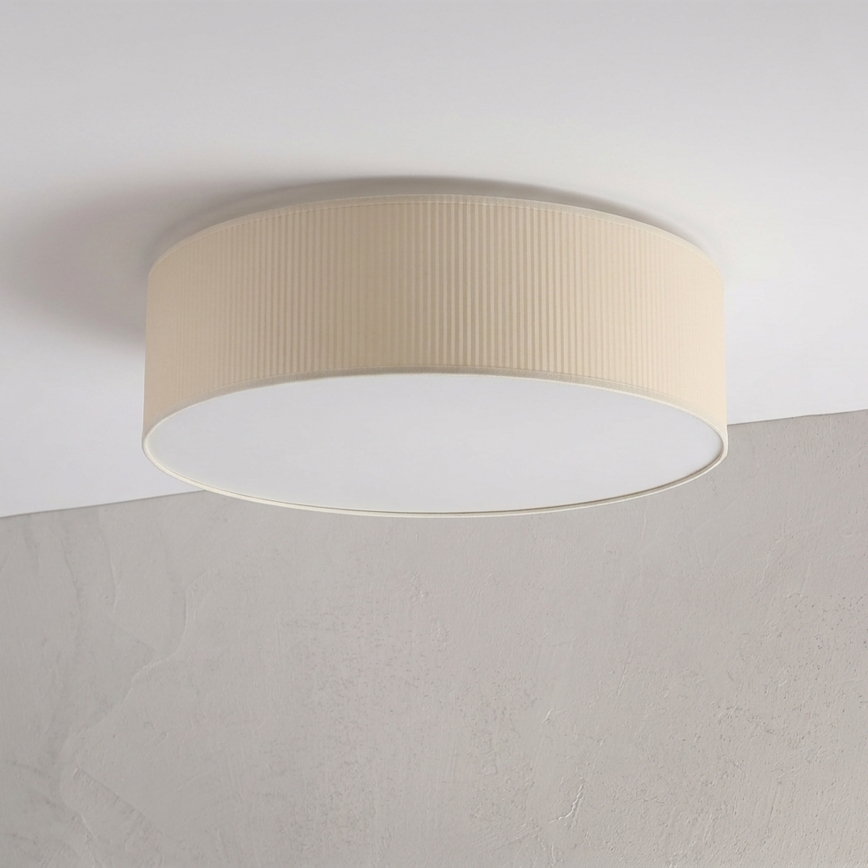Plafonieră SIRJA PLISADO 4xE27/15W/230V, Ø 45 cm, crem