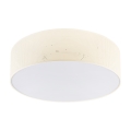 Plafonieră SIRJA PLISADO 4xE27/15W/230V Ø 45 cm crem