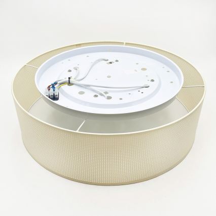 Plafonieră SIRJA PLISADO 4xE27/15W/230V Ø 45 cm crem