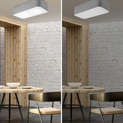 Plafonieră SIRJA SQUARE 2xE27/15W/230V gri