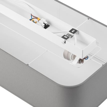 Plafonieră SIRJA SQUARE 2xE27/15W/230V gri