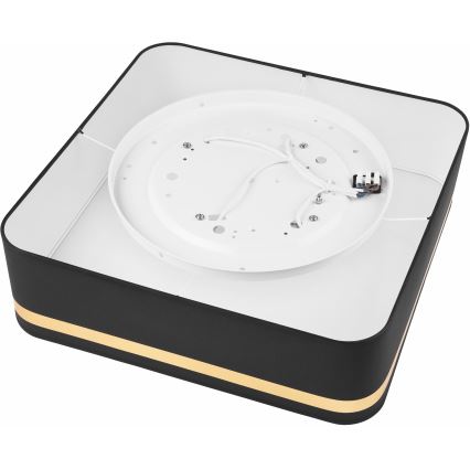 Plafonieră SIRJA SQUARE 4xE27/60W/230V 45x45 cm negru