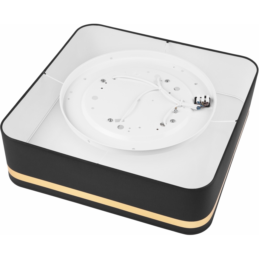 Plafonieră SIRJA SQUARE 4xE27/60W/230V 45x45 cm negru