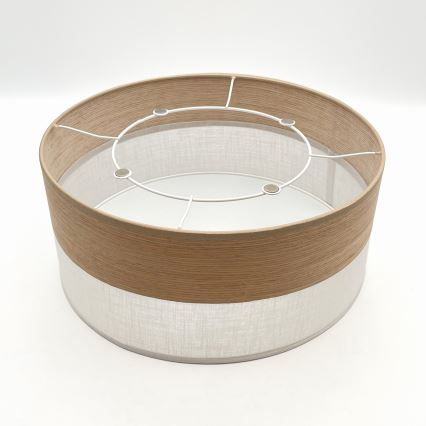 Plafonieră SIRJA WOOD 1xE27/15W/230V d. 35 cm alb/stejar