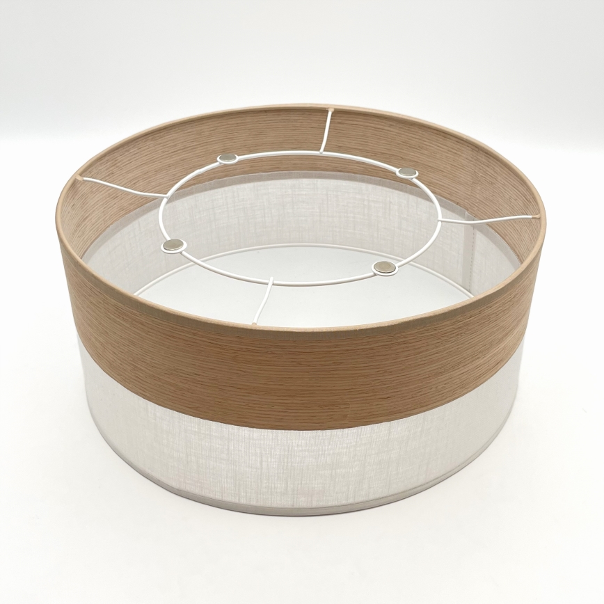 Plafonieră SIRJA WOOD 1xE27/15W/230V d. 35 cm alb/stejar