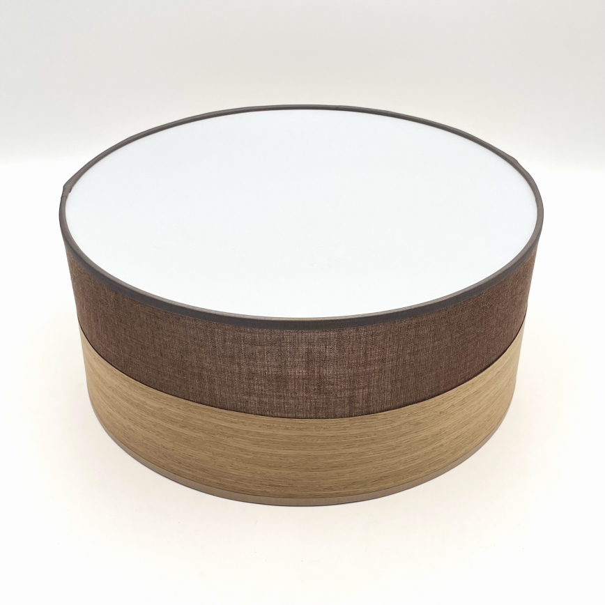 Plafonieră SIRJA WOOD 1xE27/15W/230V d. 35 cm maro/stejar