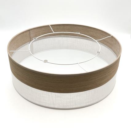 Plafonieră SIRJA WOOD 2xE27/15W/230V d. 45 cm alb/stejar