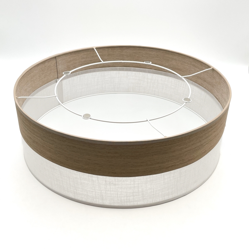 Plafonieră SIRJA WOOD 2xE27/15W/230V d. 45 cm alb/stejar