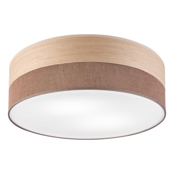 Plafonieră SIRJA WOOD 2xE27/15W/230V d. 45 cm maro/stejar