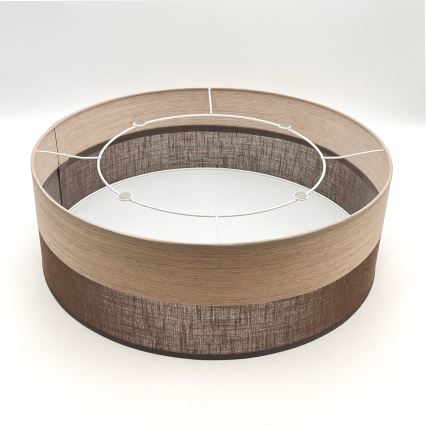 Plafonieră SIRJA WOOD 2xE27/15W/230V d. 45 cm maro/stejar