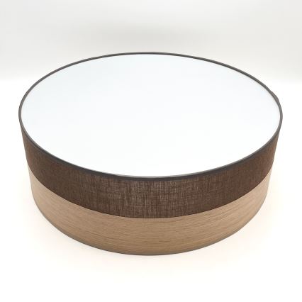 Plafonieră SIRJA WOOD 2xE27/15W/230V d. 45 cm maro/stejar