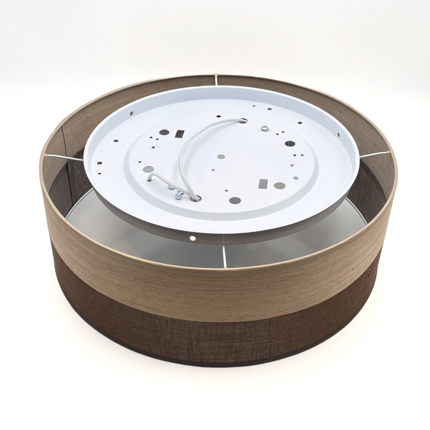 Plafonieră SIRJA WOOD 2xE27/15W/230V d. 45 cm maro/stejar