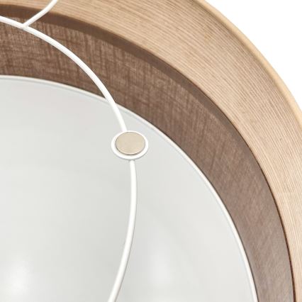 Plafonieră SIRJA WOOD 2xE27/15W/230V d. 45 cm maro/stejar