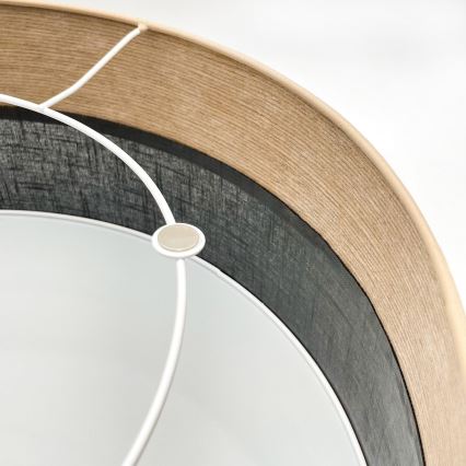 Plafonieră SIRJA WOOD 2xE27/15W/230V d. 45 cm negru/stejar