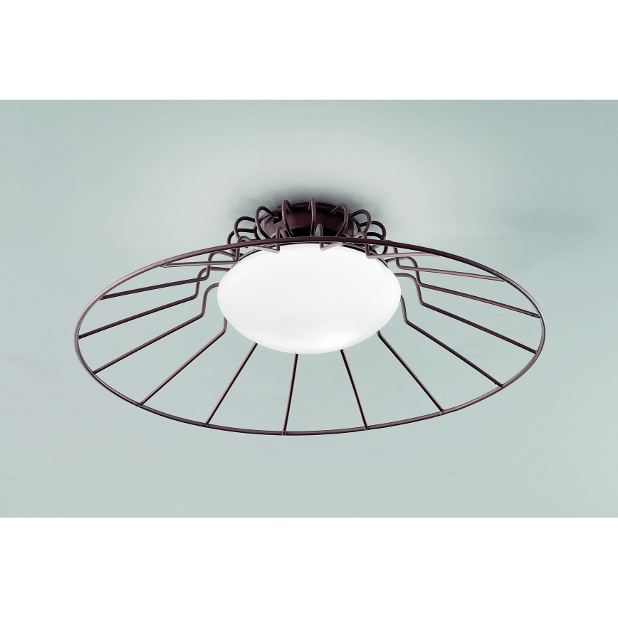 Plafonieră SIRU SUNRISE 1xGX53/10W/230V maro/alb sticlă venețiană