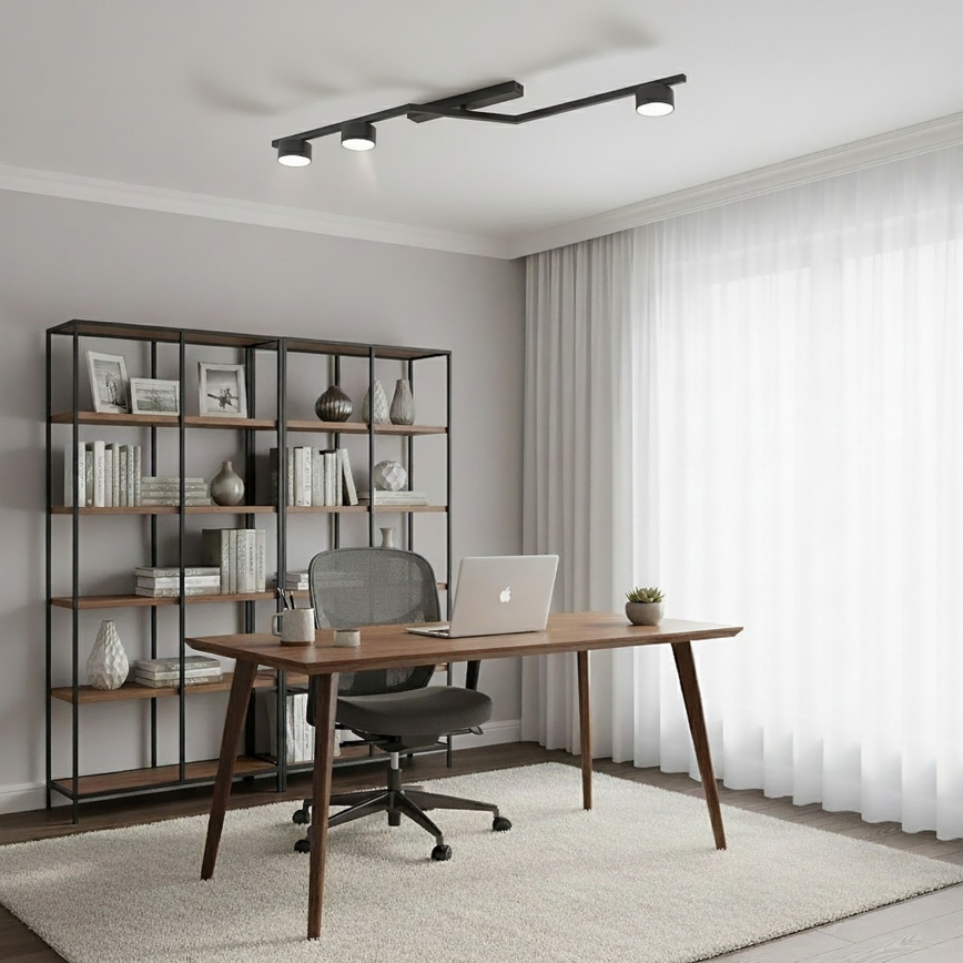 Plafonieră SKAN 3x GX53/12W/230V neagră