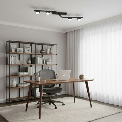 Plafonieră SKAN 4xGX53/12W/230V, neagră