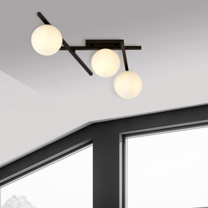 Plafonieră SMART 3xE14/10W/230V negru/alb