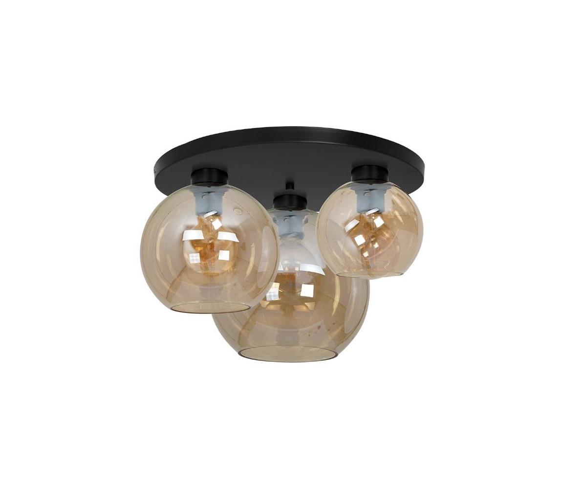 Plafonieră SOFIA 3xE27/60W/230V maro