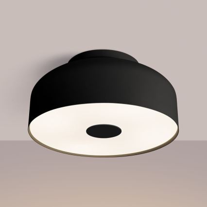 Plafonieră OMIQ 4xE27/15W/230V Ø 30 cm negru