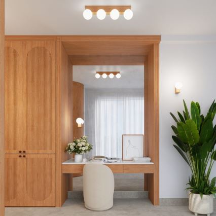 Plafonieră BULBO 4xG9/8W/230V fag/alb