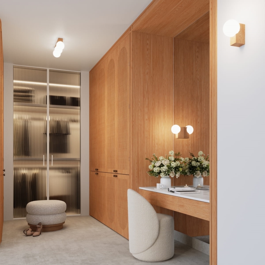 Plafonieră BULBO 4xG9/8W/230V fag/alb