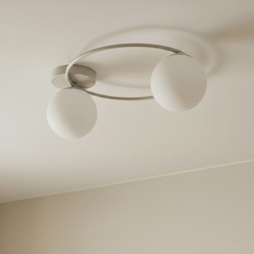 Plafonieră SOPRA 2xE14/10W/230V bej/alb