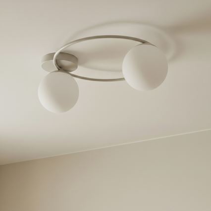 Plafonieră SOPRA 2xE14/10W/230V bej/alb