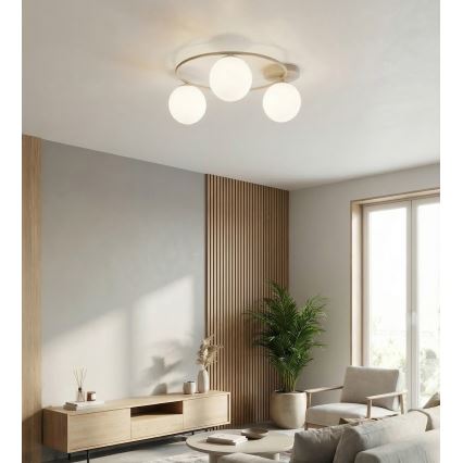 Plafonieră SOPRA 3xE14/10W/230V bej/albă