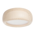 Plafonieră STRIPES, 2x E27/40W/230V, Ø55 cm, crem/alb
