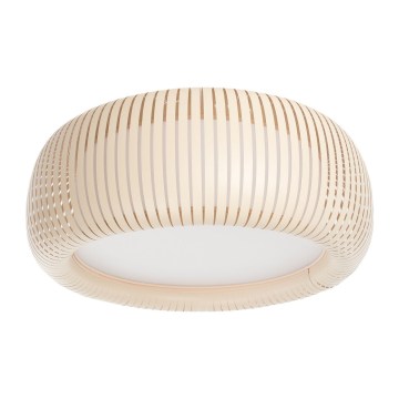 Plafonieră STRIPES, 2x E27/40W/230V, Ø55 cm, crem/alb