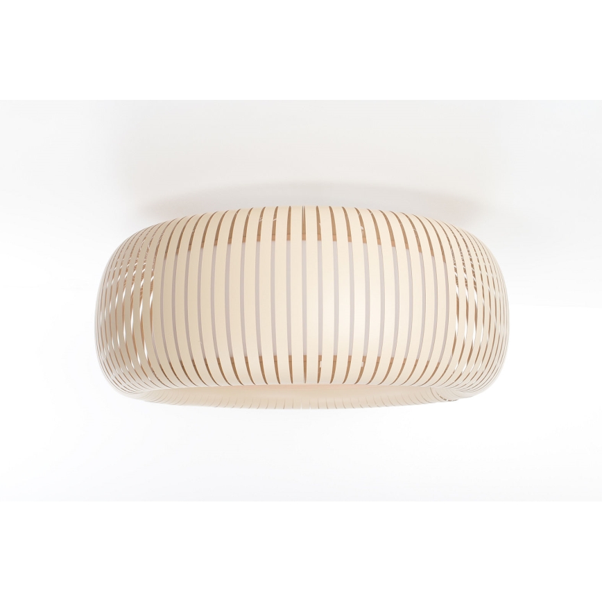 Plafonieră STRIPES, 2x E27/40W/230V, Ø55 cm, crem/alb