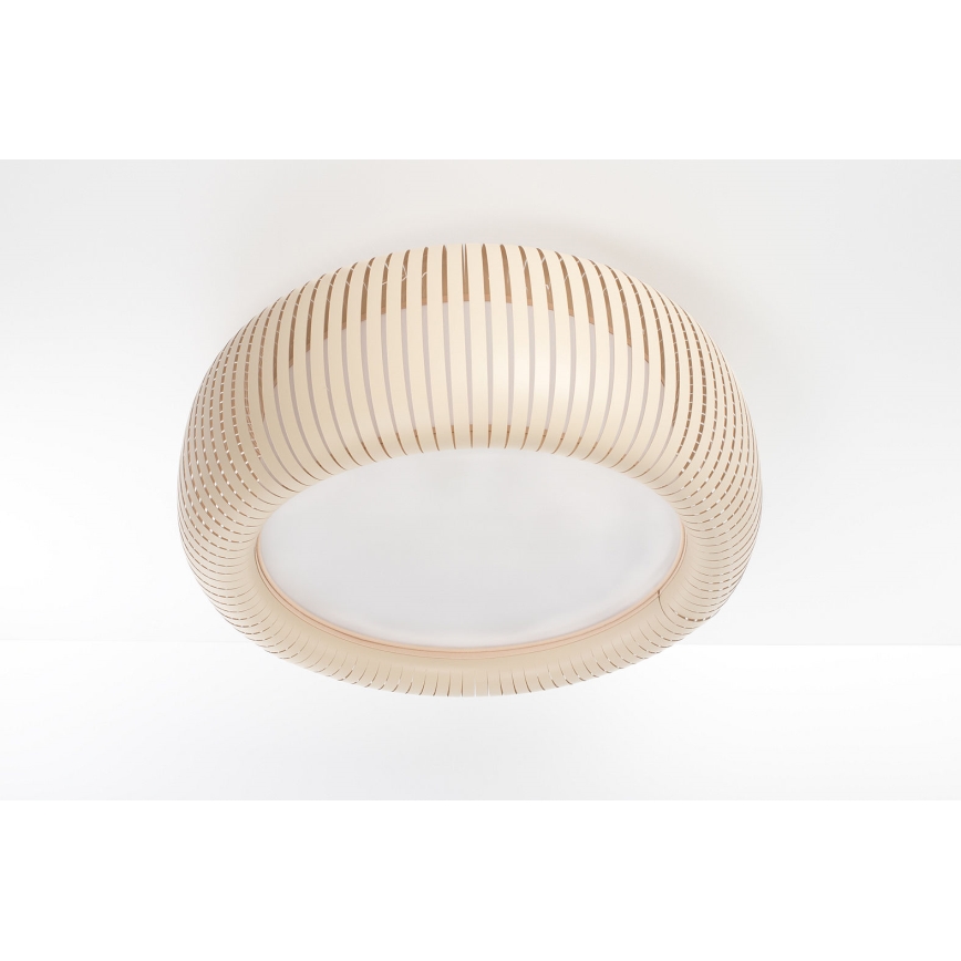 Plafonieră STRIPES, 2x E27/40W/230V, Ø55 cm, crem/alb