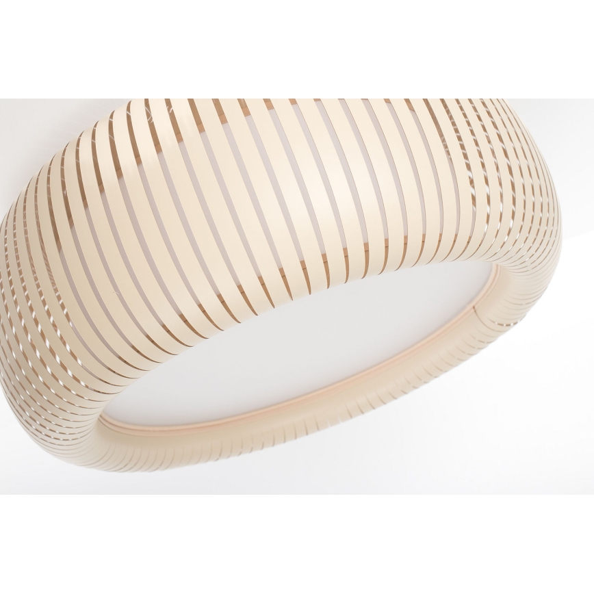 Plafonieră STRIPES, 2x E27/40W/230V, Ø55 cm, crem/alb