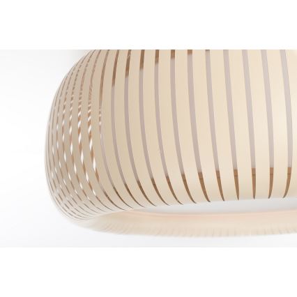 Plafonieră STRIPES, 2x E27/40W/230V, Ø55 cm, crem/alb