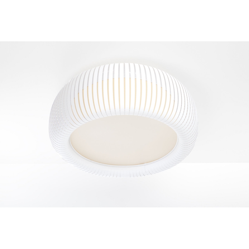 Plafonieră STRIPES 2xE27/40W/230V Ø 55 cm alb/crem