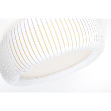 Plafonieră STRIPES 2xE27/40W/230V Ø 55 cm alb/crem