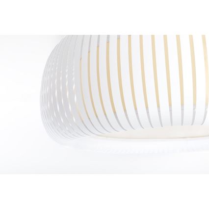 Plafonieră STRIPES 2xE27/40W/230V Ø 55 cm alb/crem